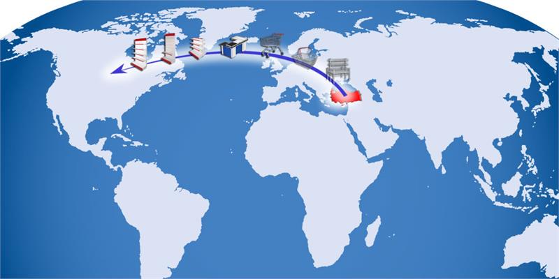 Karayip Adalarından sonra Amerika ya da ihracat başladı.