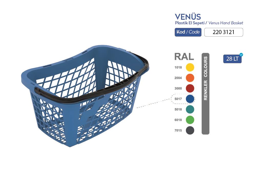 Venüs Plastik El Sepeti 28 LT